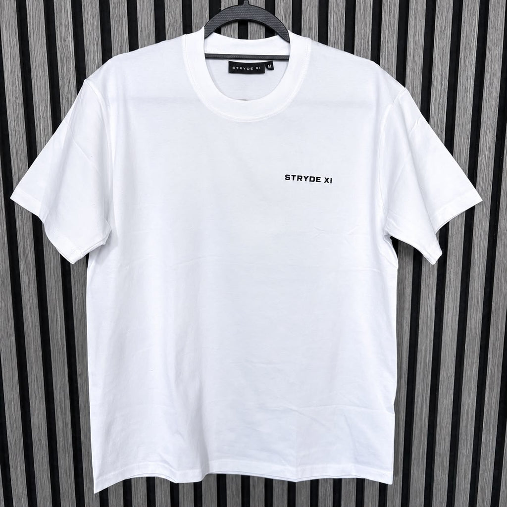 STRYDE XI White T-Shirt Cotton Unisex