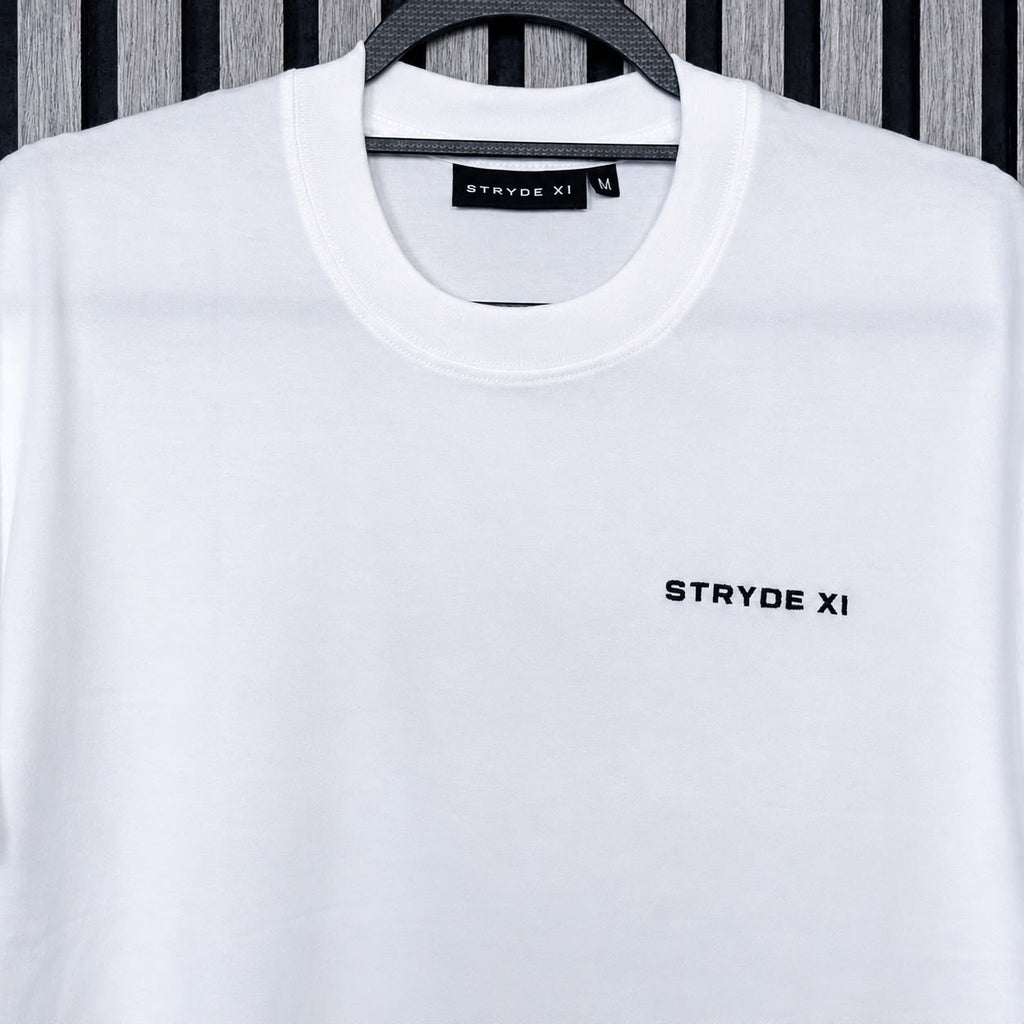 STRYDE XI White T-Shirt Cotton Unisex